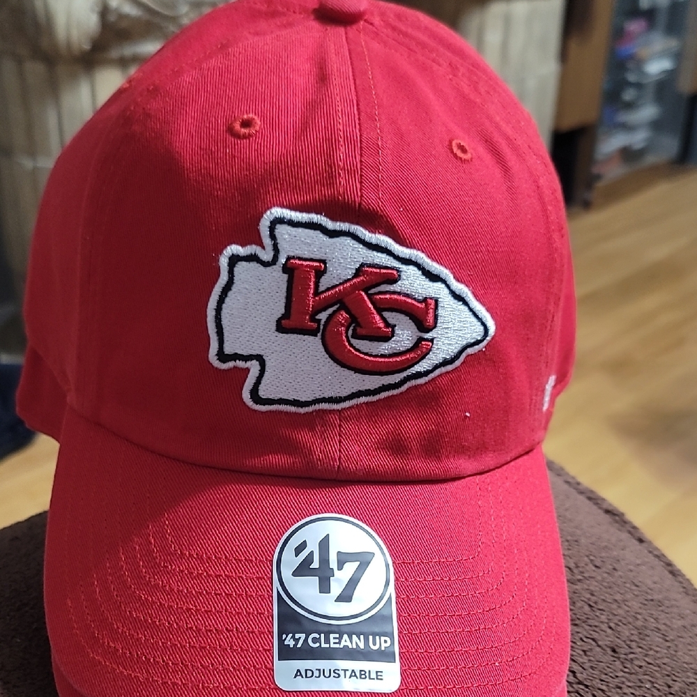 47 Brand Red Kansas City Chiefs Adjustable Cap